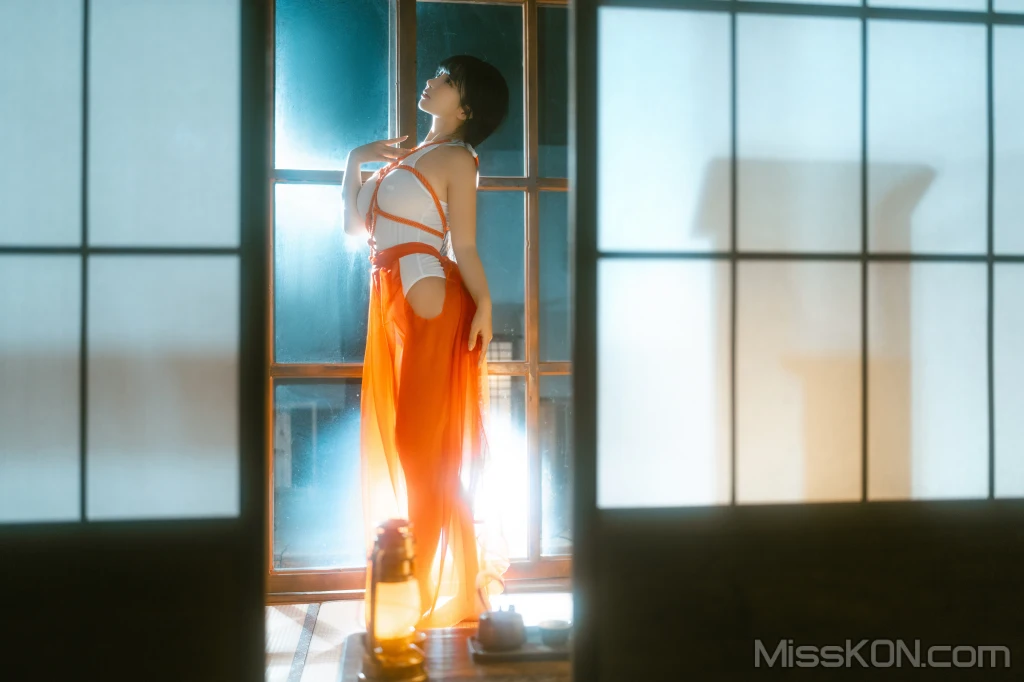 Coser@桜井宁宁: 绳艺巫女 (61 photos)