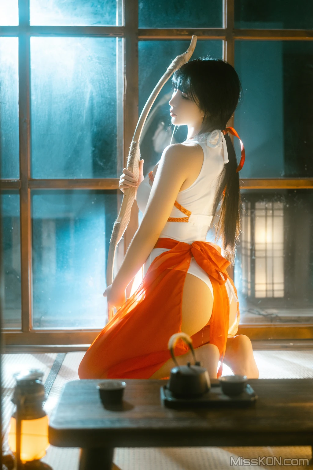 Coser@桜井宁宁: 绳艺巫女 (61 photos)