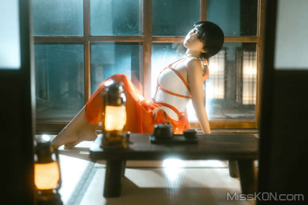 Coser@桜井宁宁: 绳艺巫女 (61 photos)