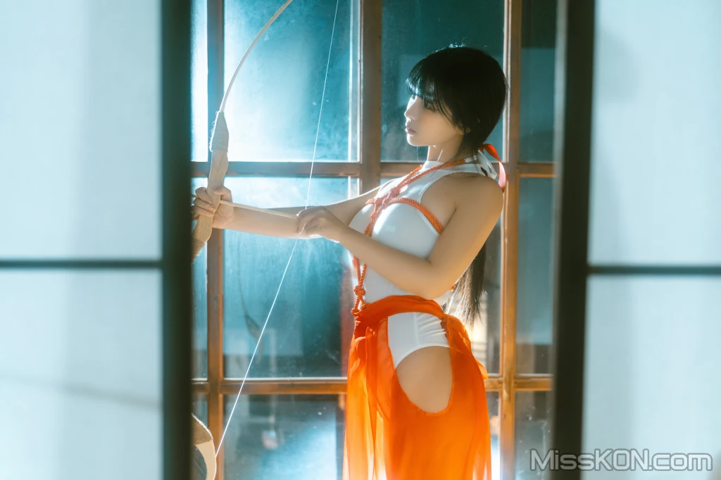 Coser@桜井宁宁: 绳艺巫女 (61 photos)