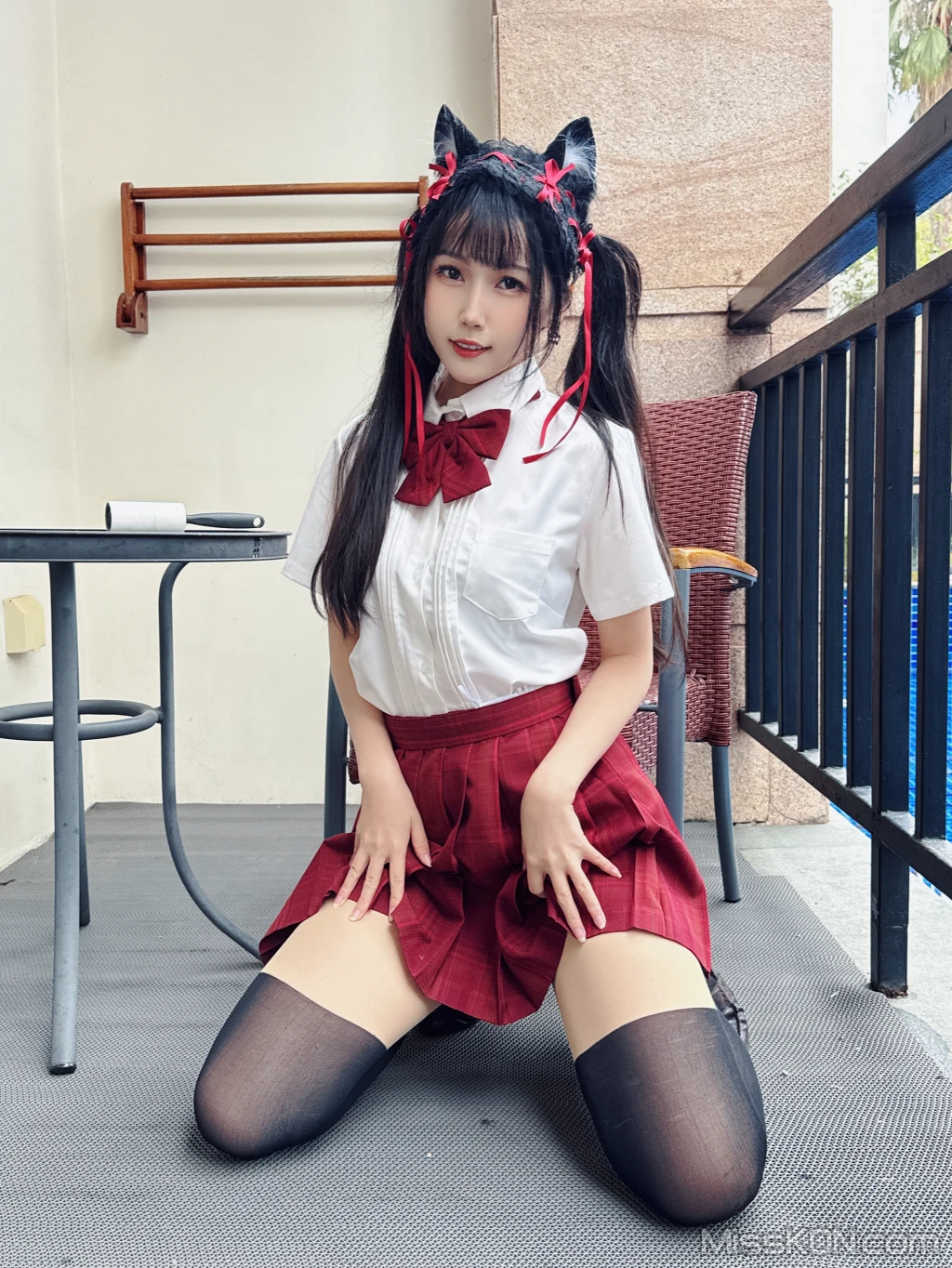 Coser@不呆猫: 温泉双马尾JK (22 photos + 1 video) – Page 2