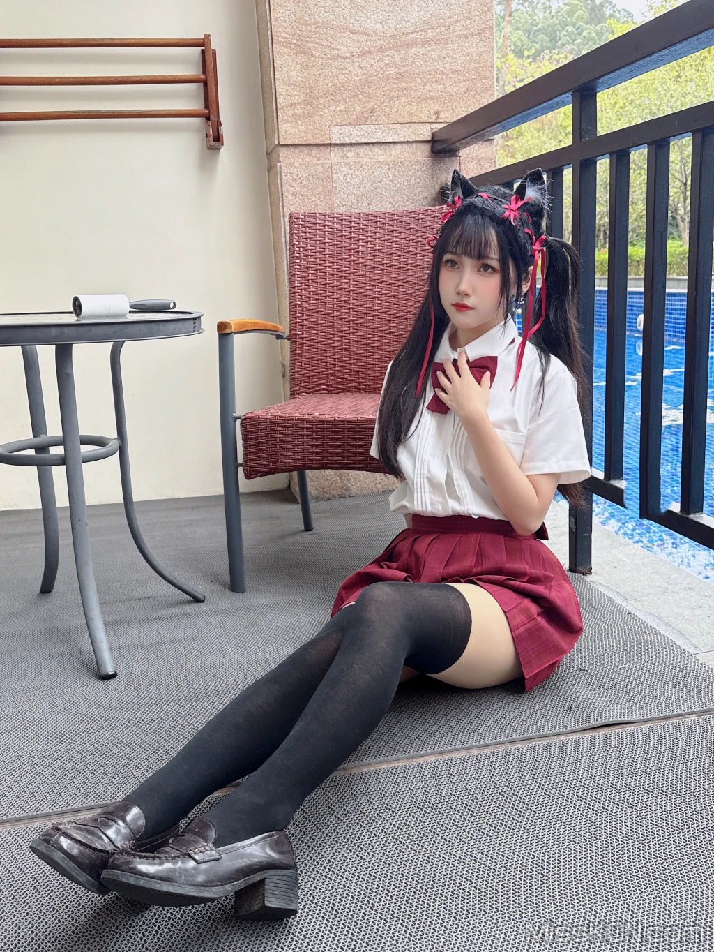 Coser@不呆猫: 温泉双马尾JK (22 photos + 1 video) – Page 2