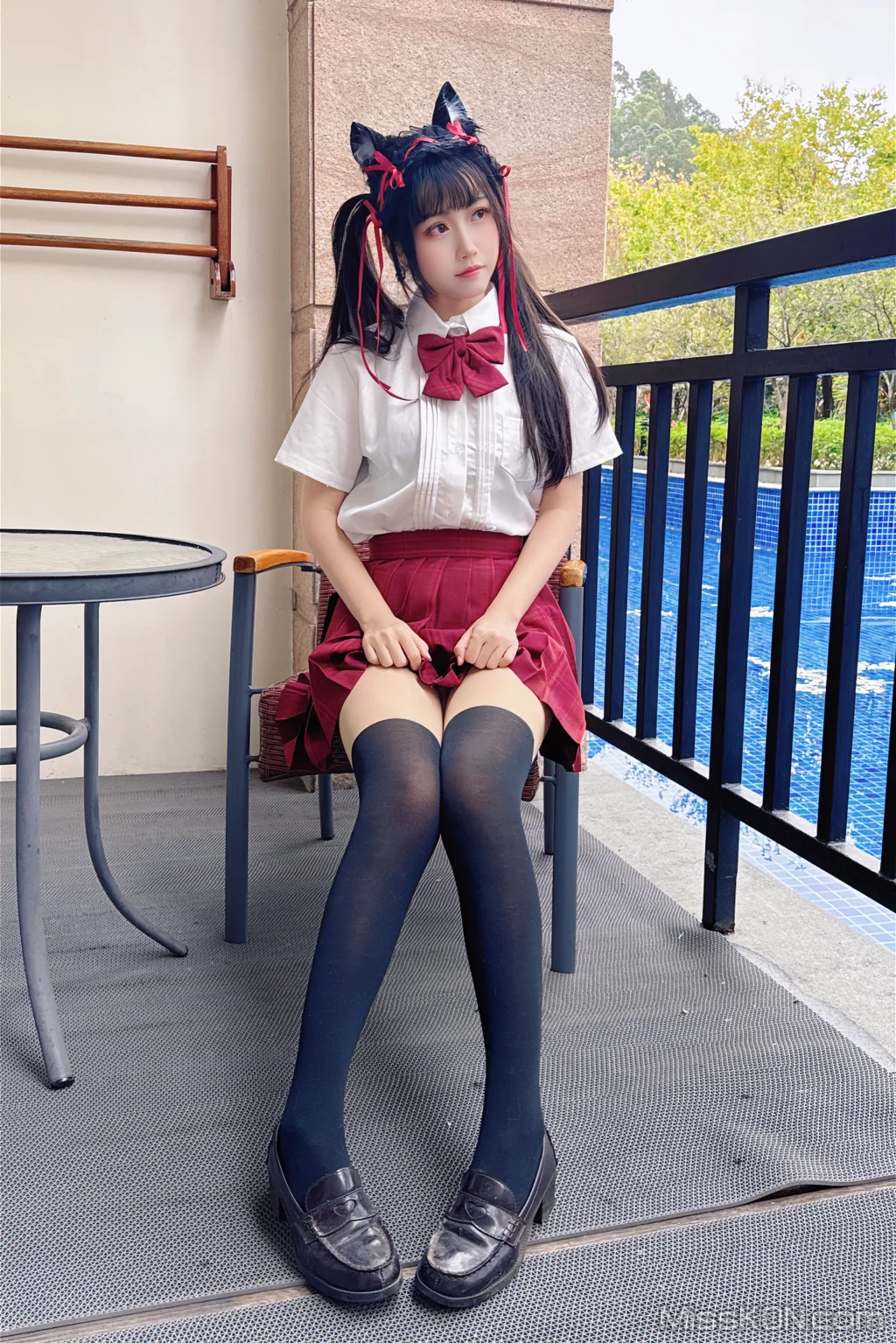 Coser@不呆猫: 温泉双马尾JK (22 photos + 1 video) – Page 2