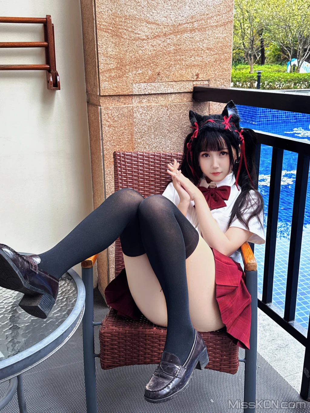 Coser@不呆猫: 温泉双马尾JK (22 photos + 1 video) – Page 2