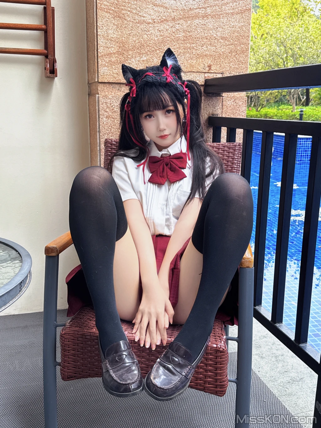 Coser@不呆猫: 温泉双马尾JK (22 photos + 1 video) – Page 2