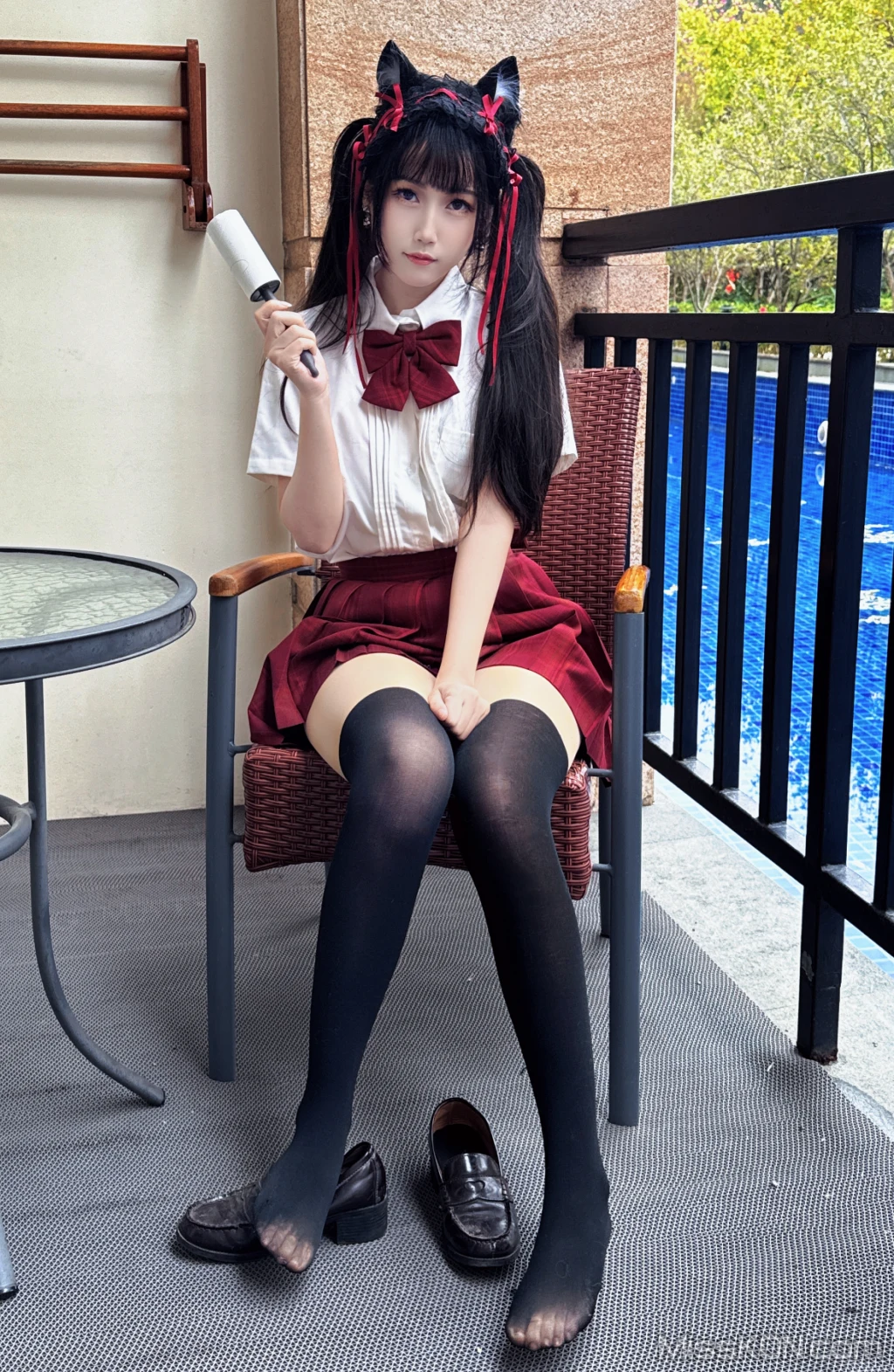 Coser@不呆猫: 温泉双马尾JK (22 photos + 1 video) – Page 2