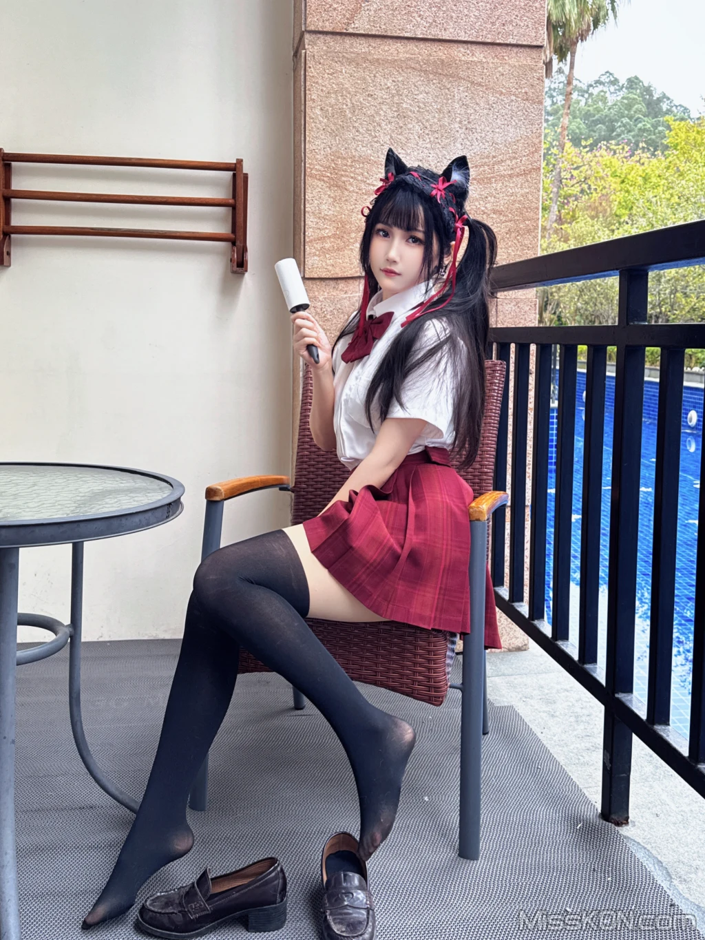 Coser@不呆猫: 温泉双马尾JK (22 photos + 1 video) – Page 3