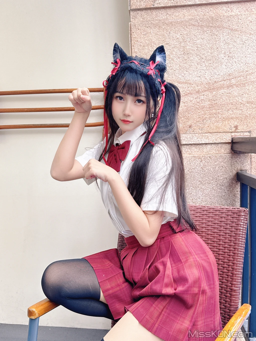 Coser@不呆猫: 温泉双马尾JK (22 photos + 1 video) – Page 3