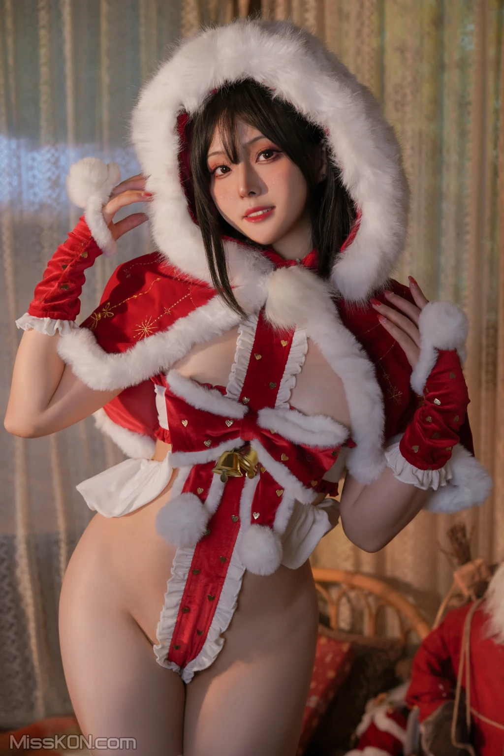 Coser@Natsuko夏夏子: 圣诞雪精灵 (48 photos )