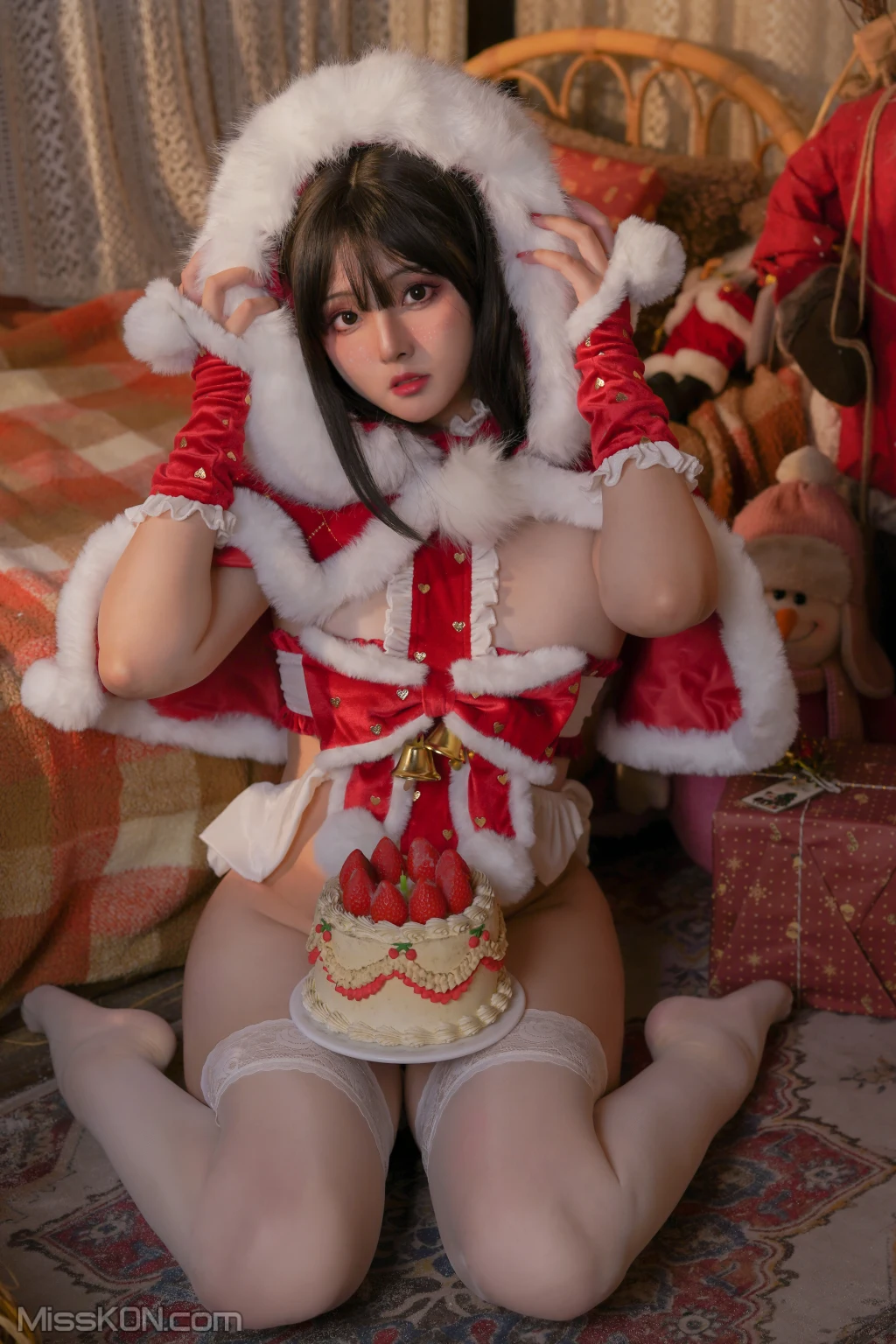 Coser@Natsuko夏夏子: 圣诞雪精灵 (48 photos )