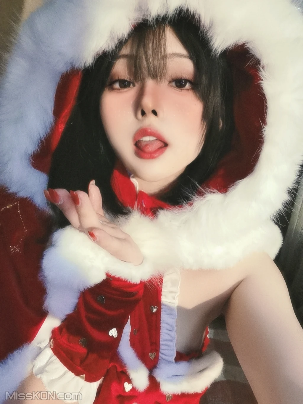 Coser@Natsuko夏夏子: 圣诞雪精灵 (48 photos )