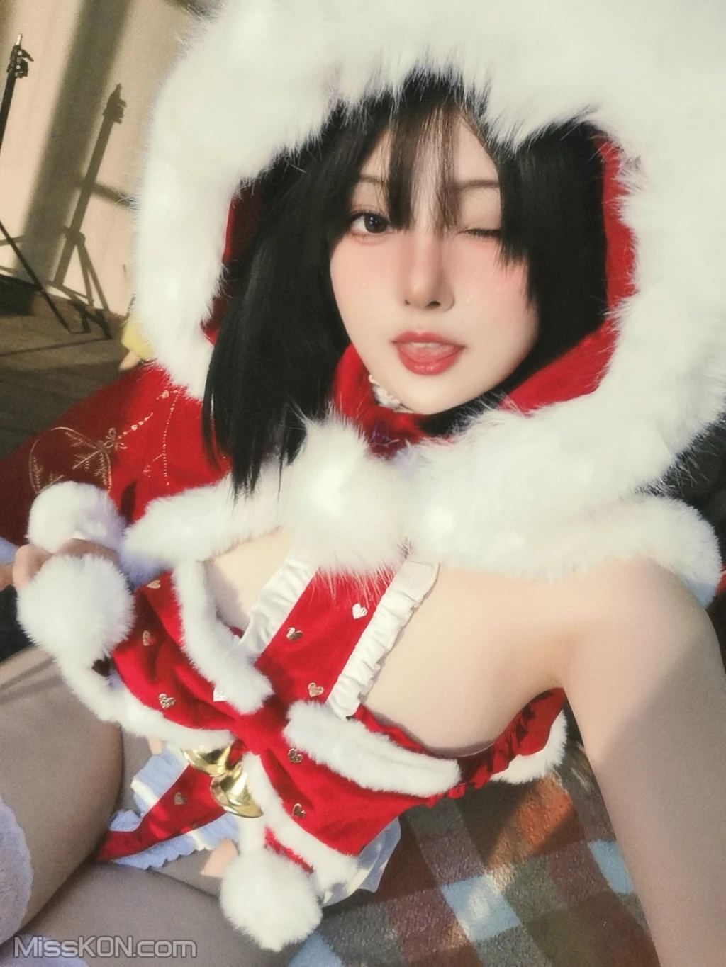 Coser@Natsuko夏夏子: 圣诞雪精灵 (48 photos )