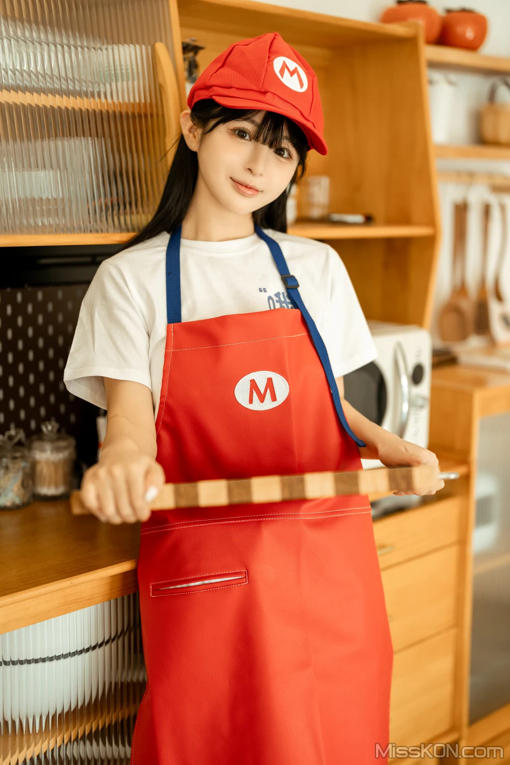 Coser@桜井宁宁: 马里奥围裙 (50 photos)
