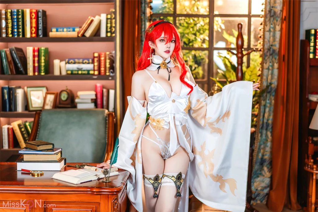 Coser@Natsuko夏夏子: 崩坏：星穹铁道 姬子礼服 (77 photos)
