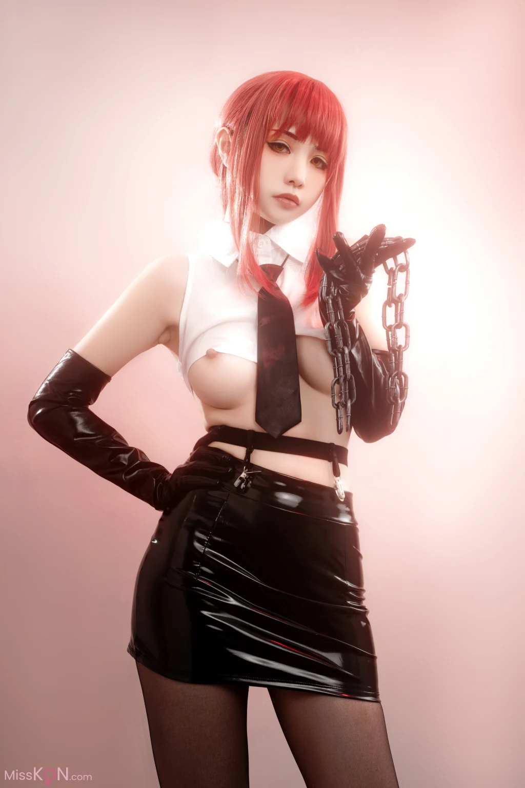 Coser@爆机少女喵小吉 (Nekokoyoshi): 电锯人 玛奇玛 (88 photos )