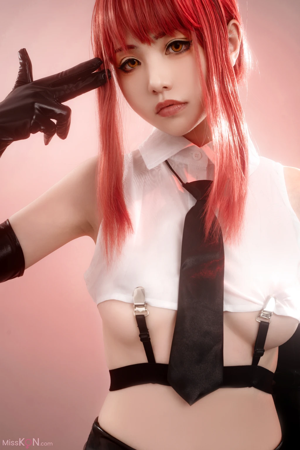 Coser@爆机少女喵小吉 (Nekokoyoshi): 电锯人 玛奇玛 (88 photos )