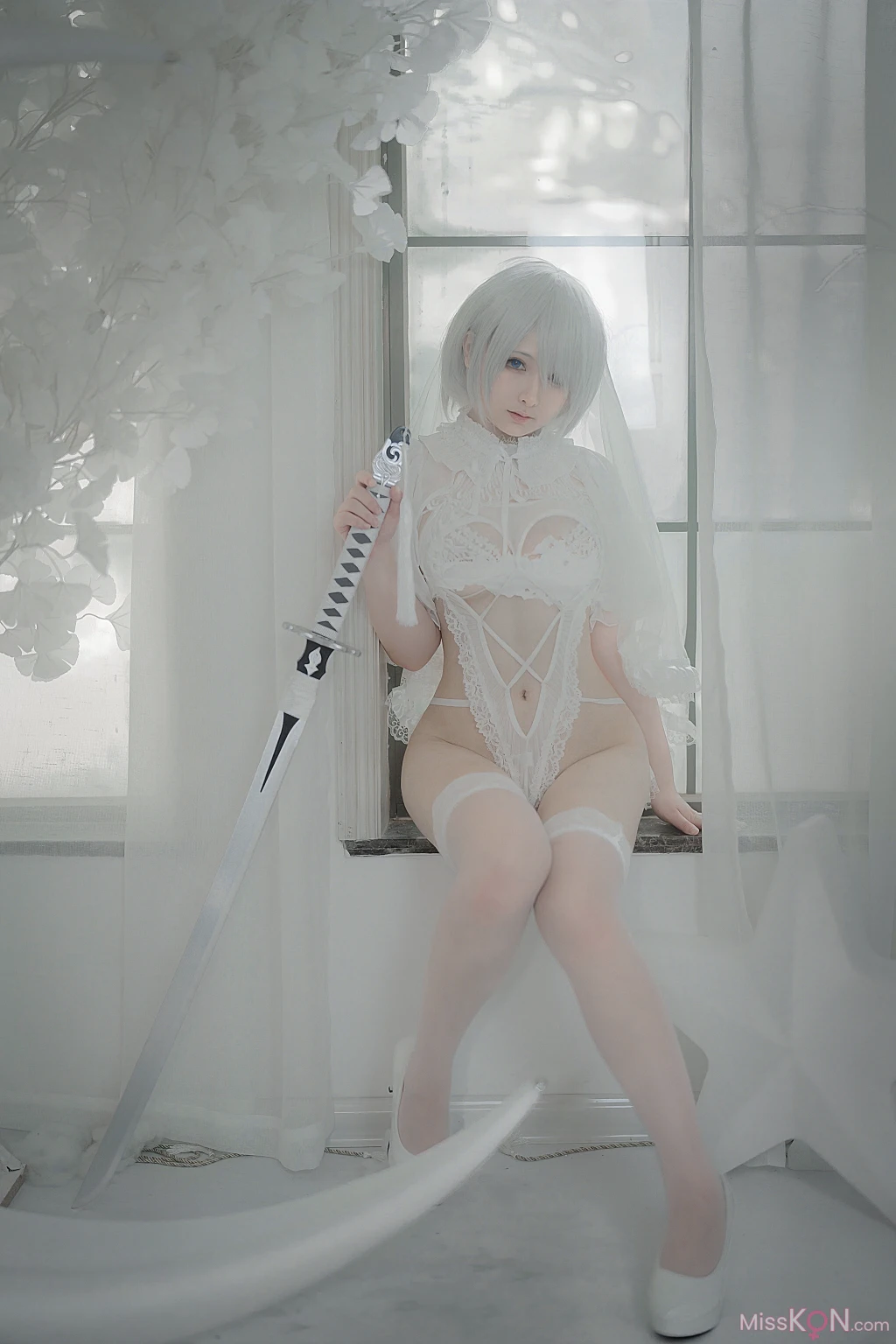 Coser@樱梨梨: 2B白花嫁 (24 photos) – Page 2