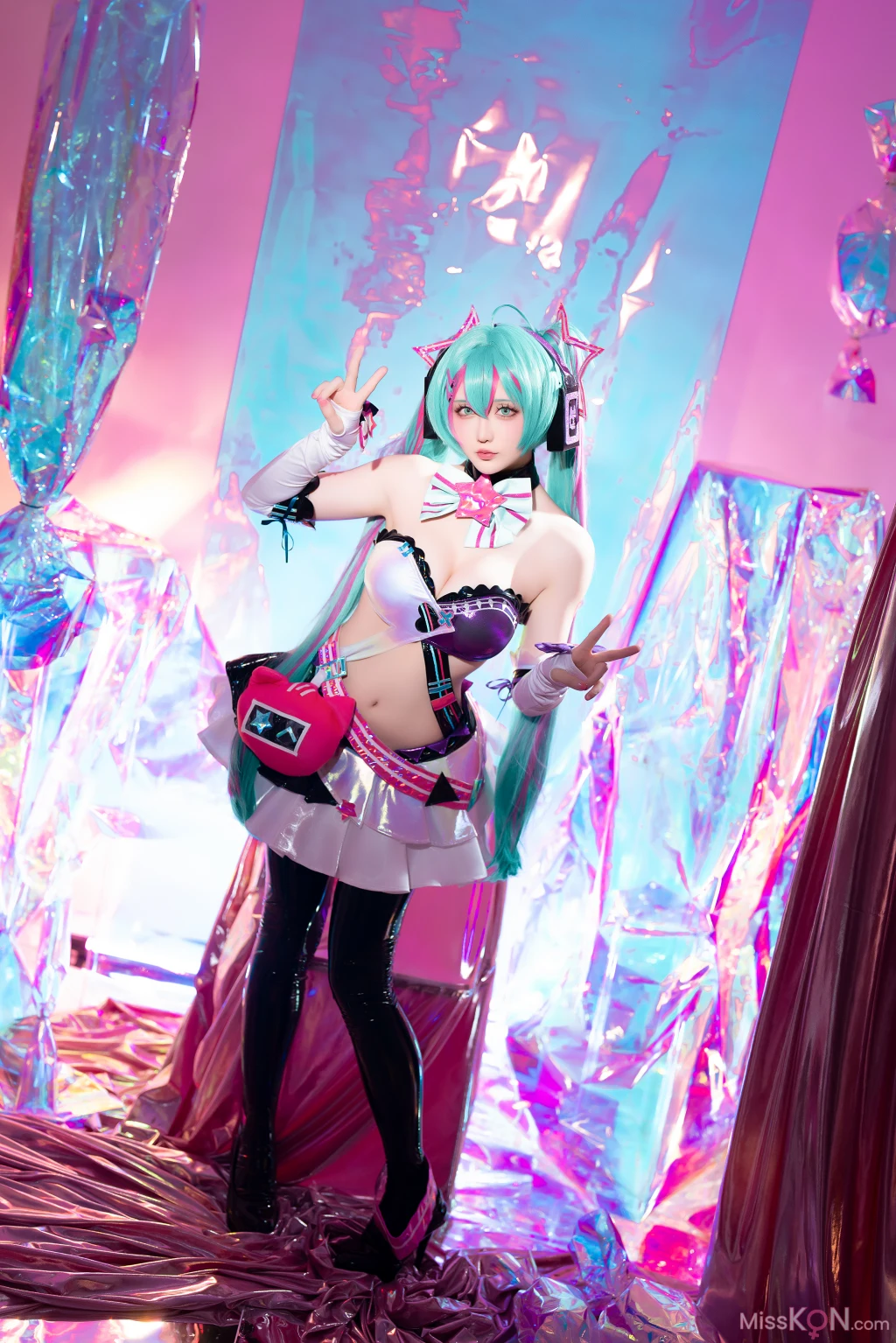 Coser@星之迟迟Hoshilily: Miku初音未来 喵斯快跑 (73 photos + 1 video) – Page 2