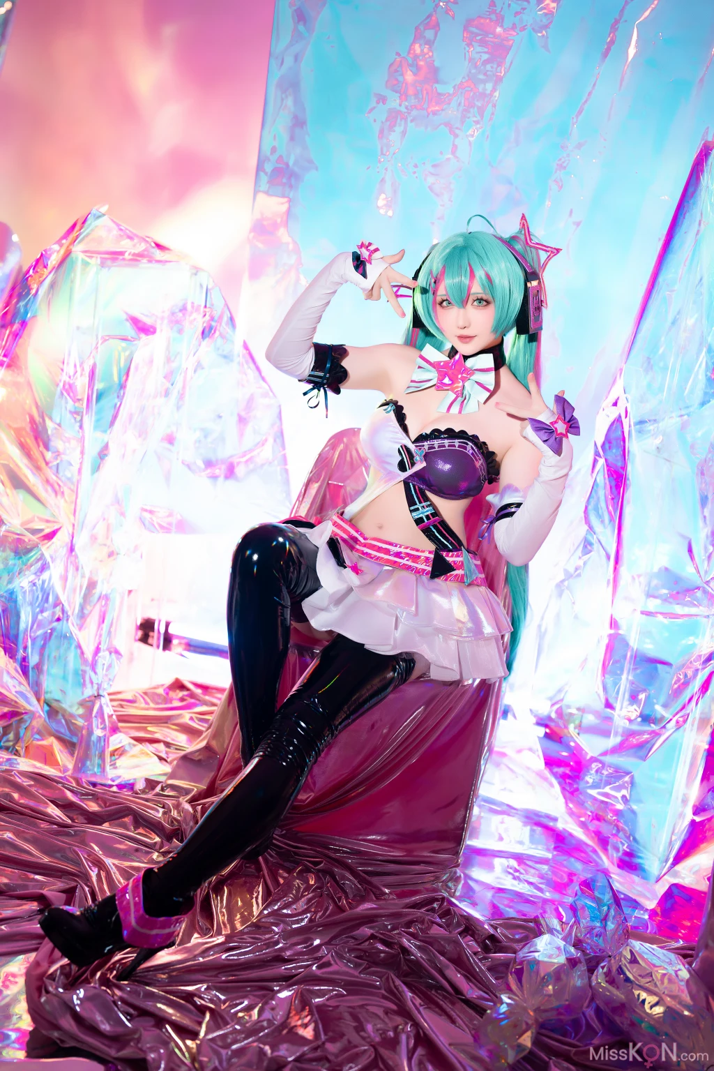 Coser@星之迟迟Hoshilily: Miku初音未来 喵斯快跑 (73 photos + 1 video) – Page 2