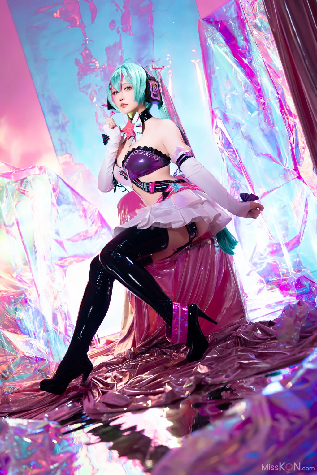 Coser@星之迟迟Hoshilily: Miku初音未来 喵斯快跑 (73 photos + 1 video) – Page 2