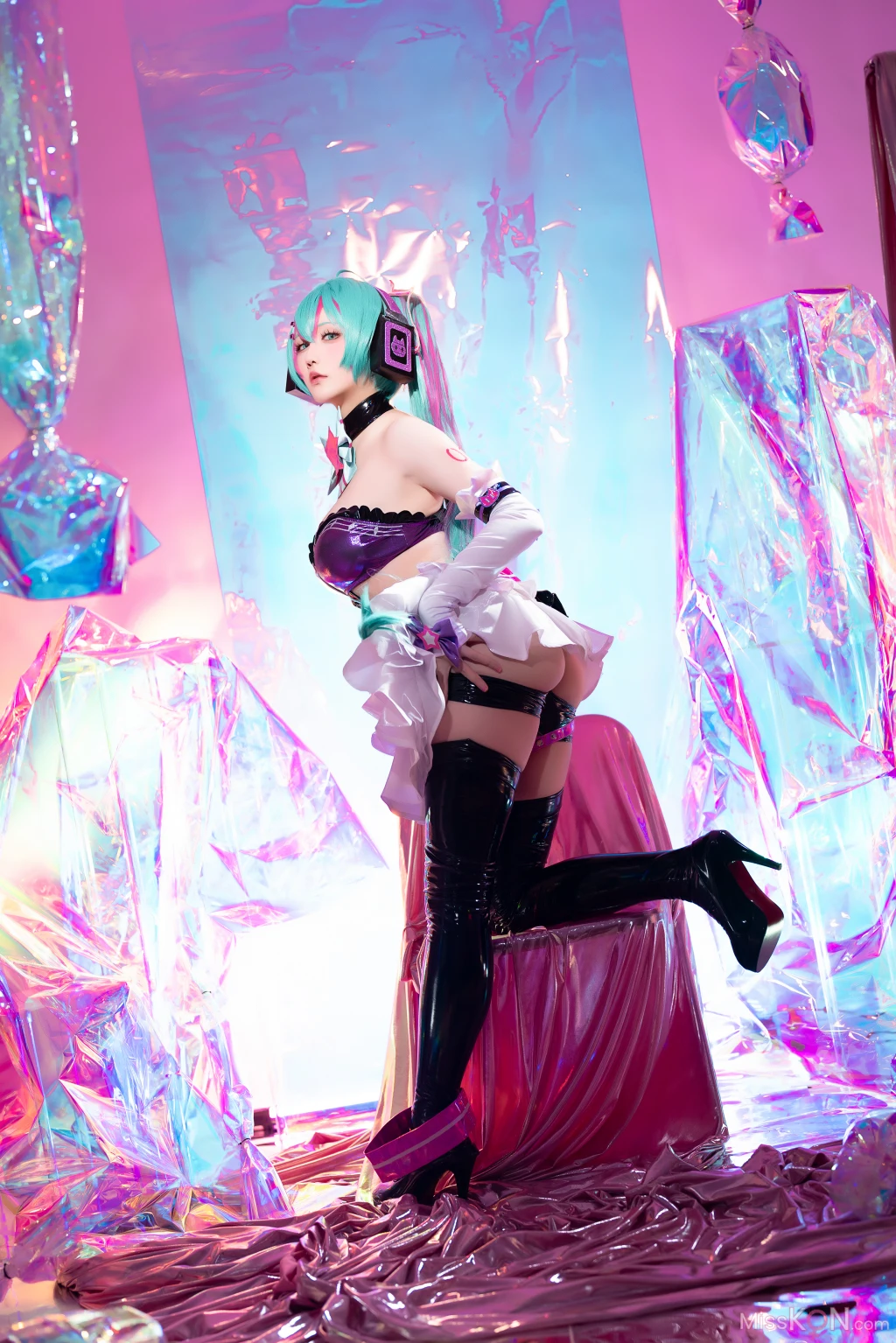 Coser@星之迟迟Hoshilily: Miku初音未来 喵斯快跑 (73 photos + 1 video) – Page 3