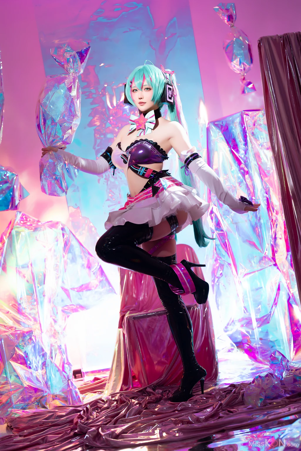 Coser@星之迟迟Hoshilily: Miku初音未来 喵斯快跑 (73 photos + 1 video) – Page 4