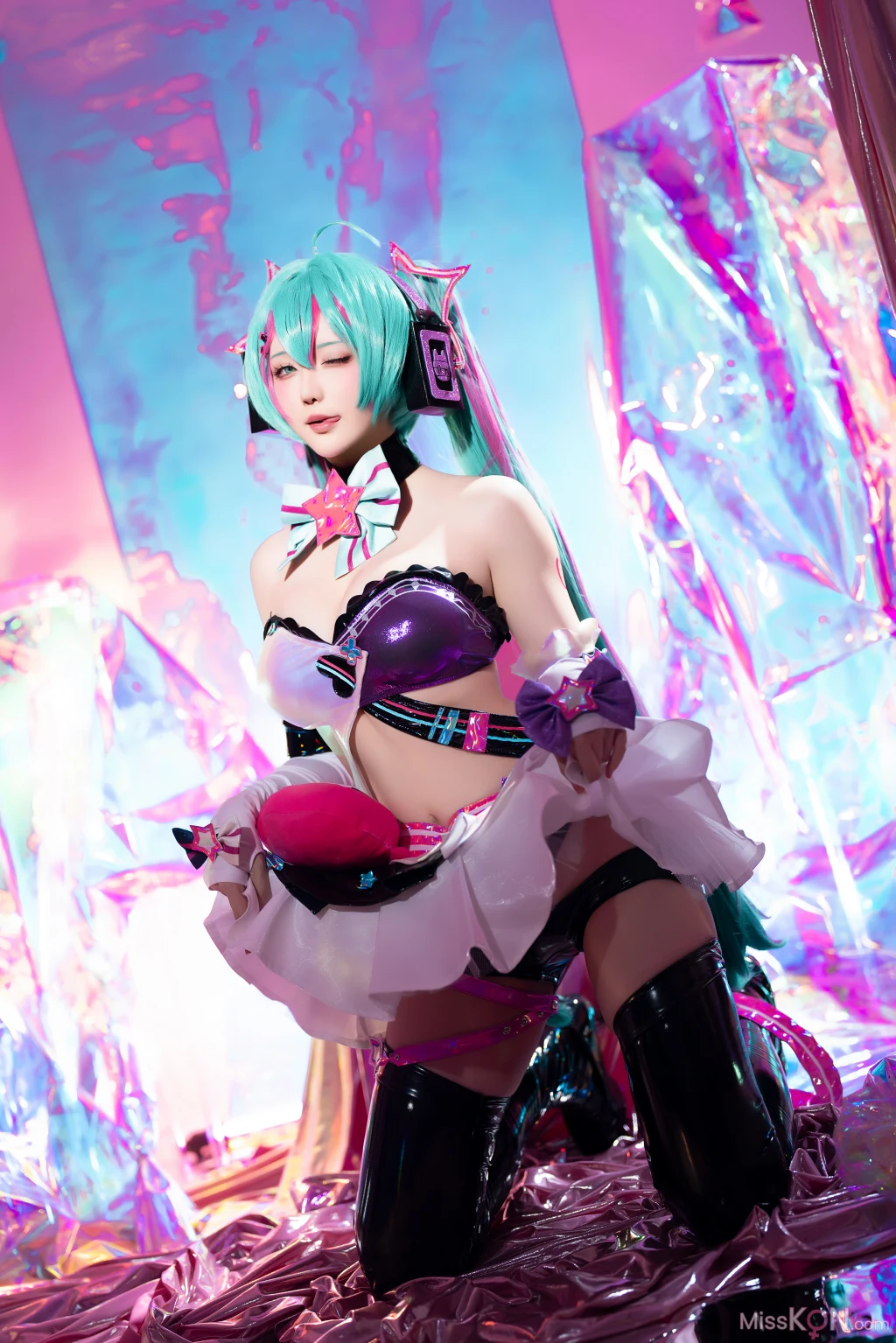 Coser@星之迟迟Hoshilily: Miku初音未来 喵斯快跑 (73 photos + 1 video) – Page 4