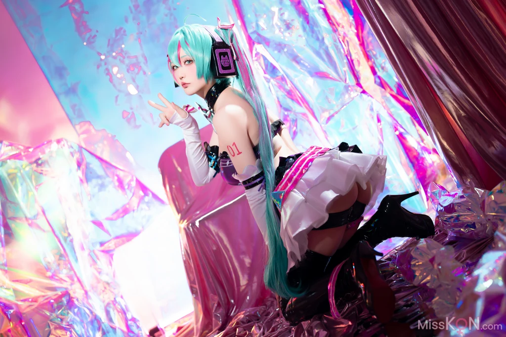 Coser@星之迟迟Hoshilily: Miku初音未来 喵斯快跑 (73 photos + 1 video) – Page 4