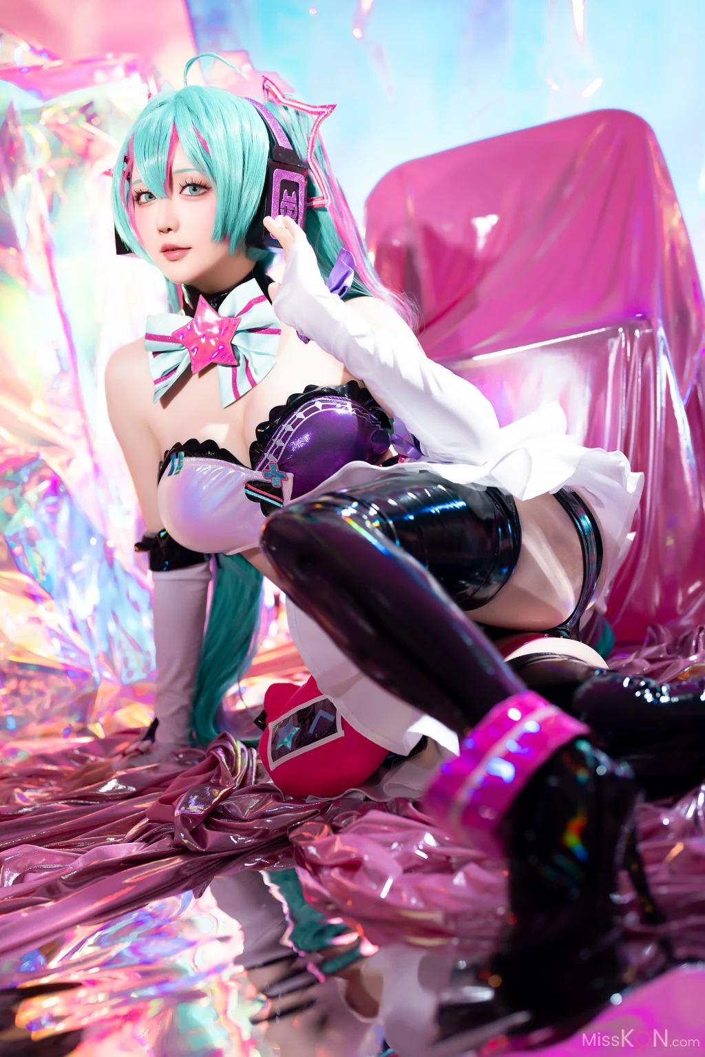 Coser@星之迟迟Hoshilily: Miku初音未来 喵斯快跑 (73 photos + 1 video) – Page 5