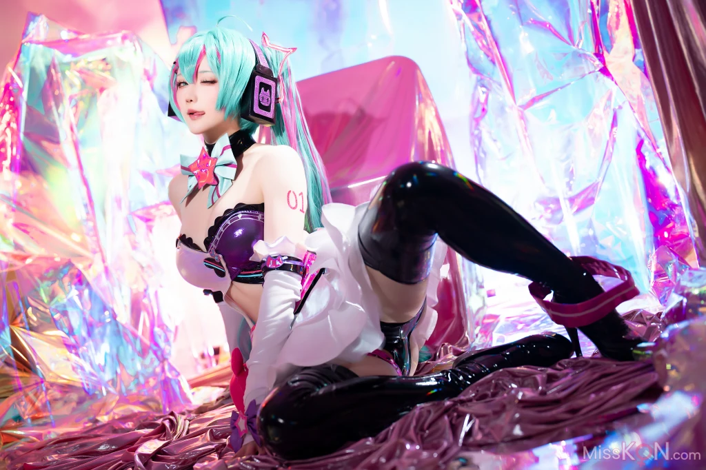 Coser@星之迟迟Hoshilily: Miku初音未来 喵斯快跑 (73 photos + 1 video) – Page 5