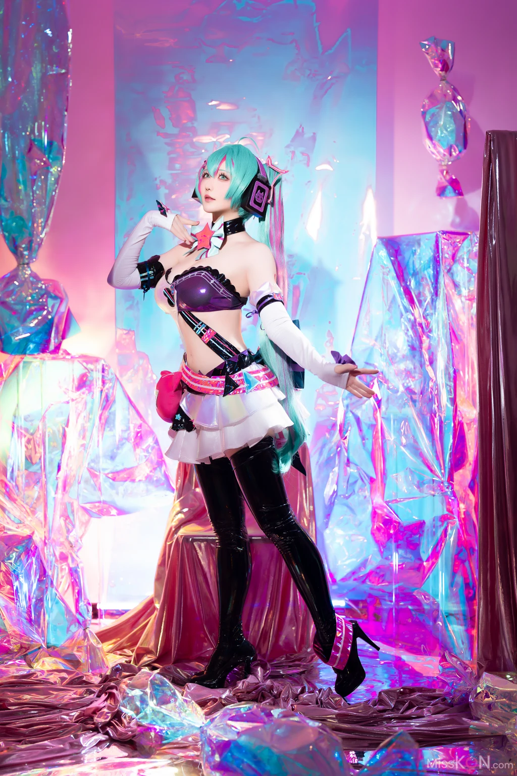 Coser@星之迟迟Hoshilily: Miku初音未来 喵斯快跑 (73 photos + 1 video) – Page 5