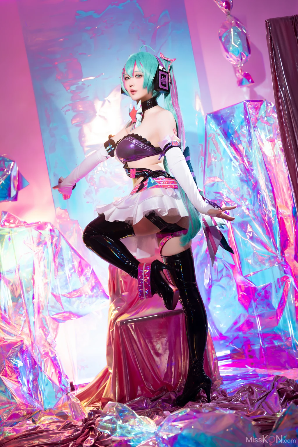 Coser@星之迟迟Hoshilily: Miku初音未来 喵斯快跑 (73 photos + 1 video) – Page 5