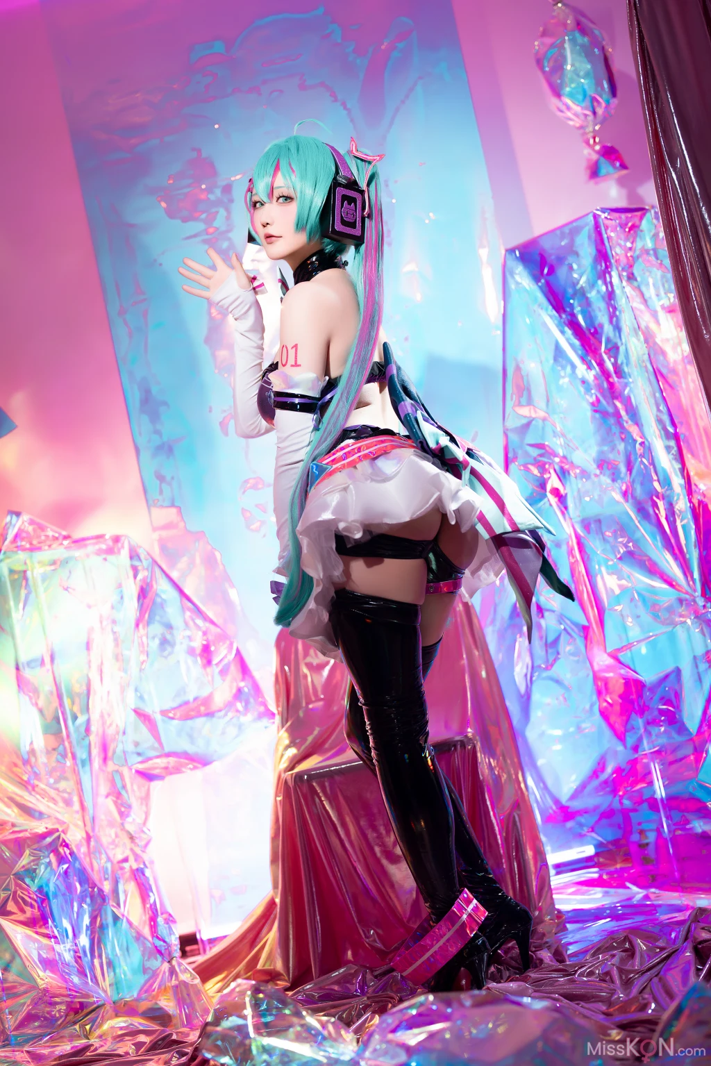 Coser@星之迟迟Hoshilily: Miku初音未来 喵斯快跑 (73 photos + 1 video) – Page 6