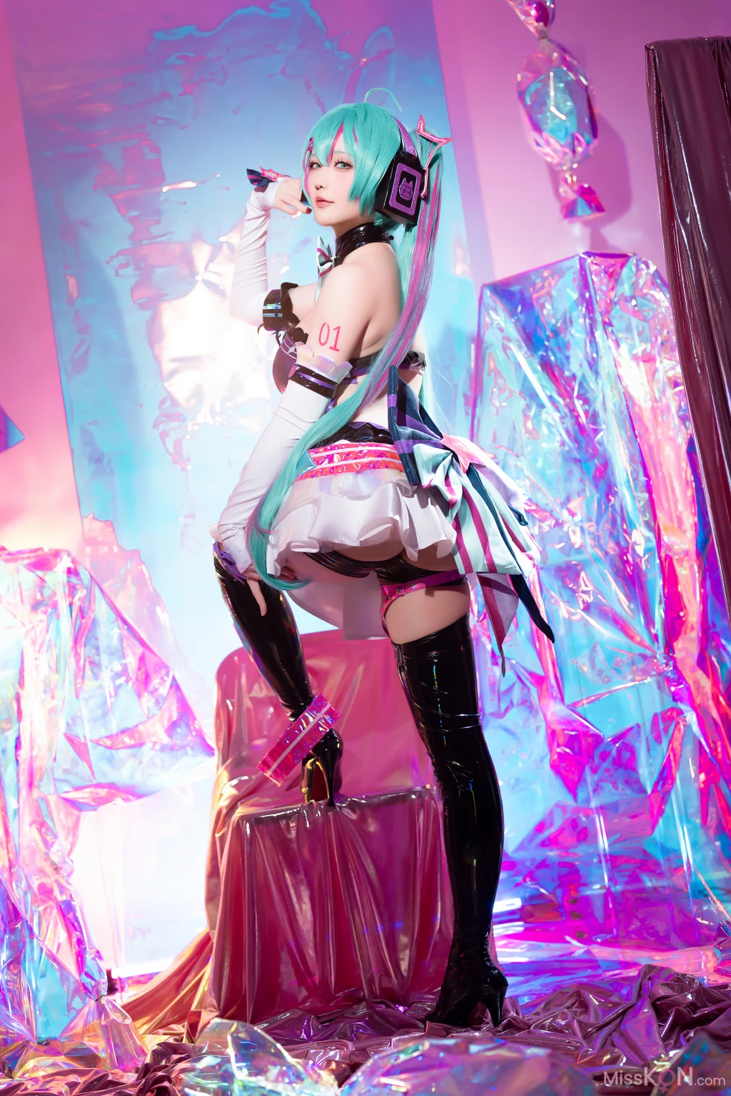 Coser@星之迟迟Hoshilily: Miku初音未来 喵斯快跑 (73 photos + 1 video) – Page 6