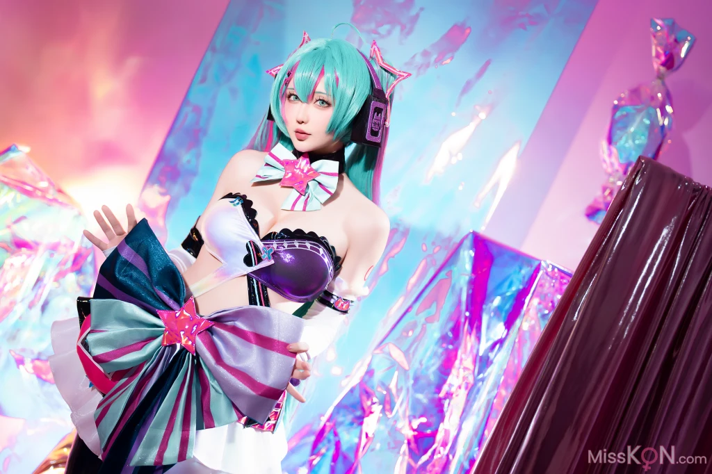 Coser@星之迟迟Hoshilily: Miku初音未来 喵斯快跑 (73 photos + 1 video) – Page 6