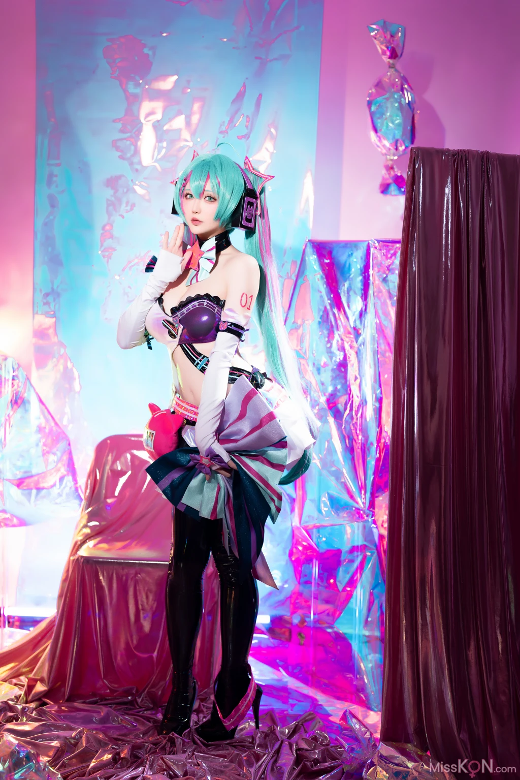 Coser@星之迟迟Hoshilily: Miku初音未来 喵斯快跑 (73 photos + 1 video) – Page 6