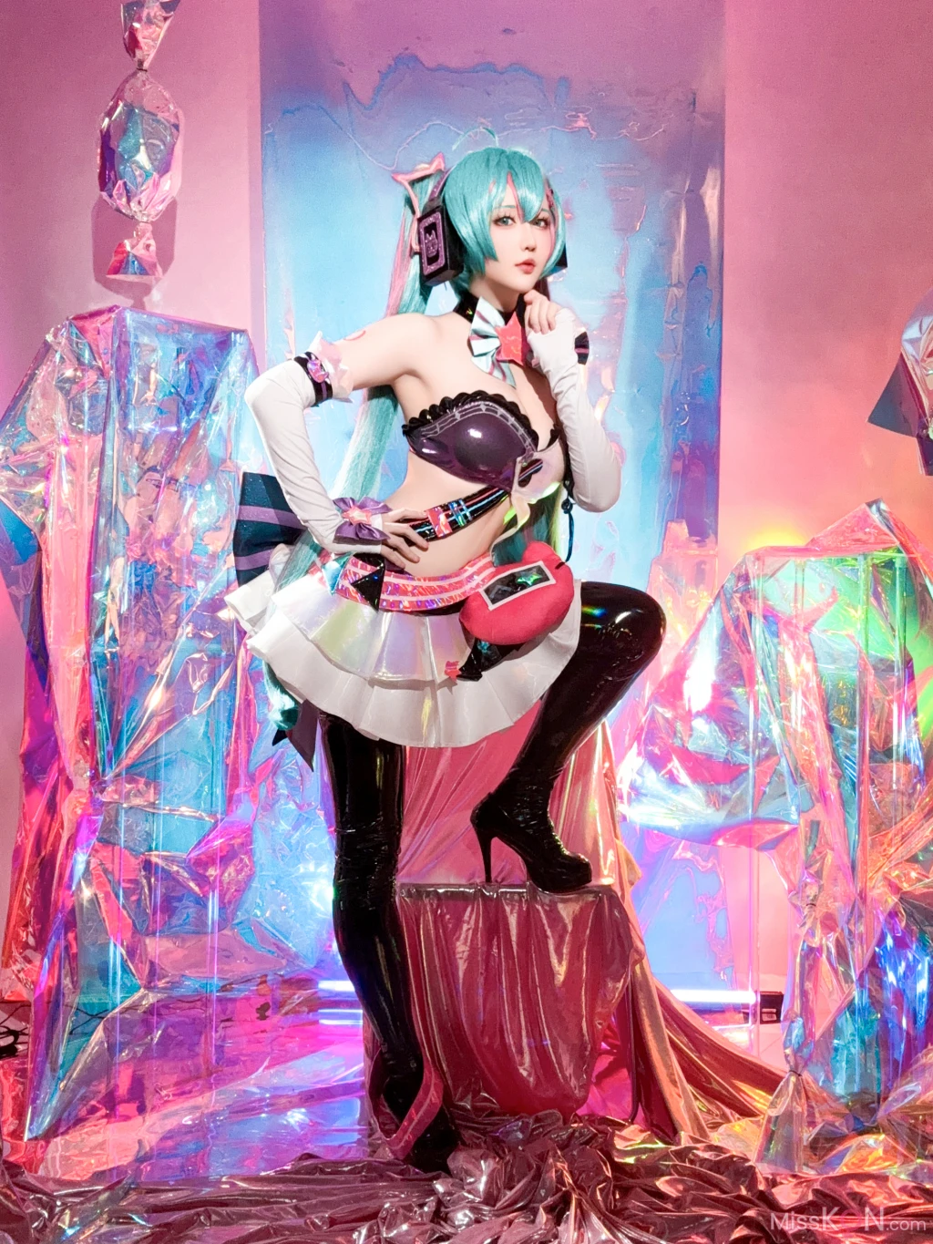 Coser@星之迟迟Hoshilily: Miku初音未来 喵斯快跑 (73 photos + 1 video) – Page 6