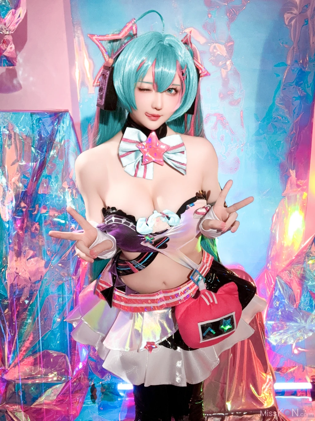 Coser@星之迟迟Hoshilily: Miku初音未来 喵斯快跑 (73 photos + 1 video) – Page 7