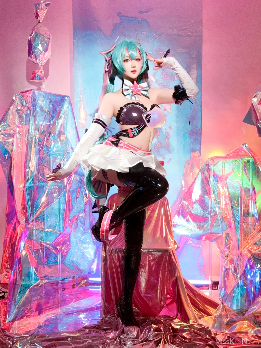 Coser@星之迟迟Hoshilily: Miku初音未来 喵斯快跑 (73 photos + 1 video) – Page 7