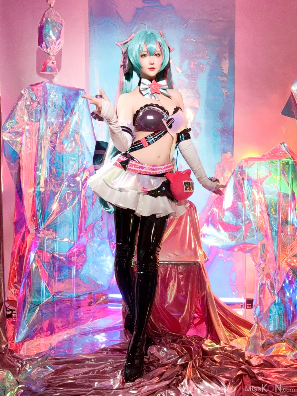 Coser@星之迟迟Hoshilily: Miku初音未来 喵斯快跑 (73 photos + 1 video) – Page 7