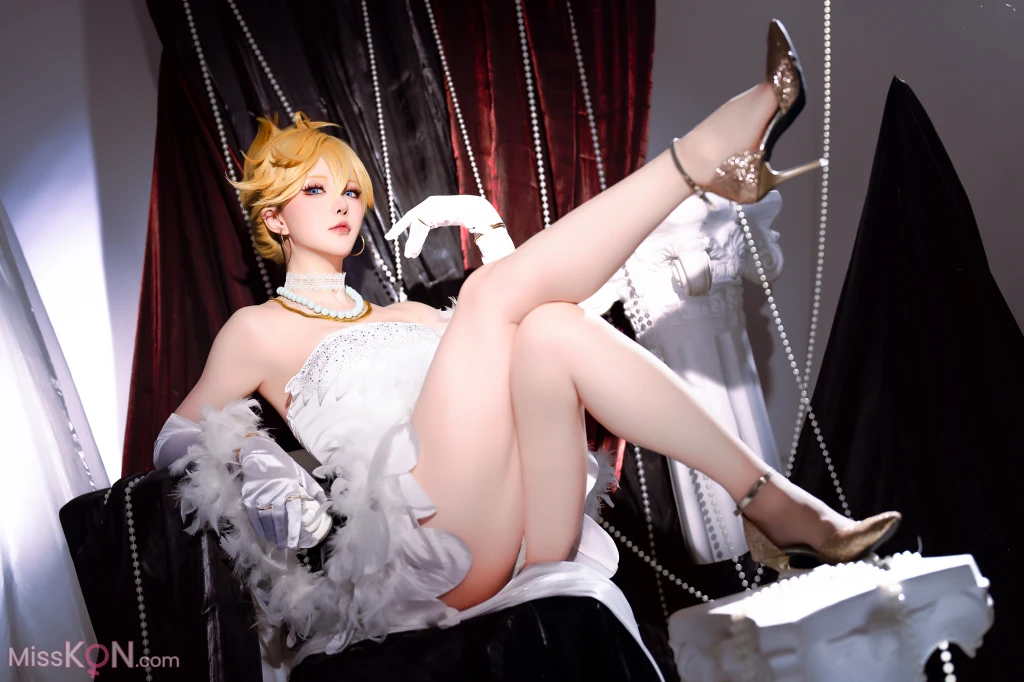 Coser@星之迟迟Hoshilily: 吊带袜天使-潘迪礼服 (45 photos + 1 video) – Page 3