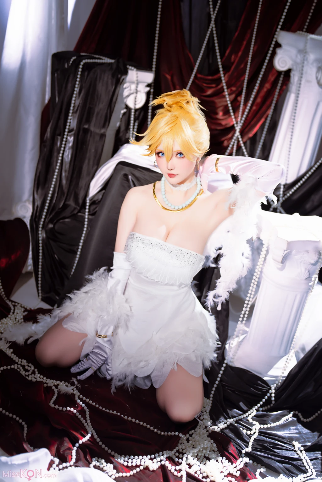 Coser@星之迟迟Hoshilily: 吊带袜天使-潘迪礼服 (45 photos + 1 video) – Page 3