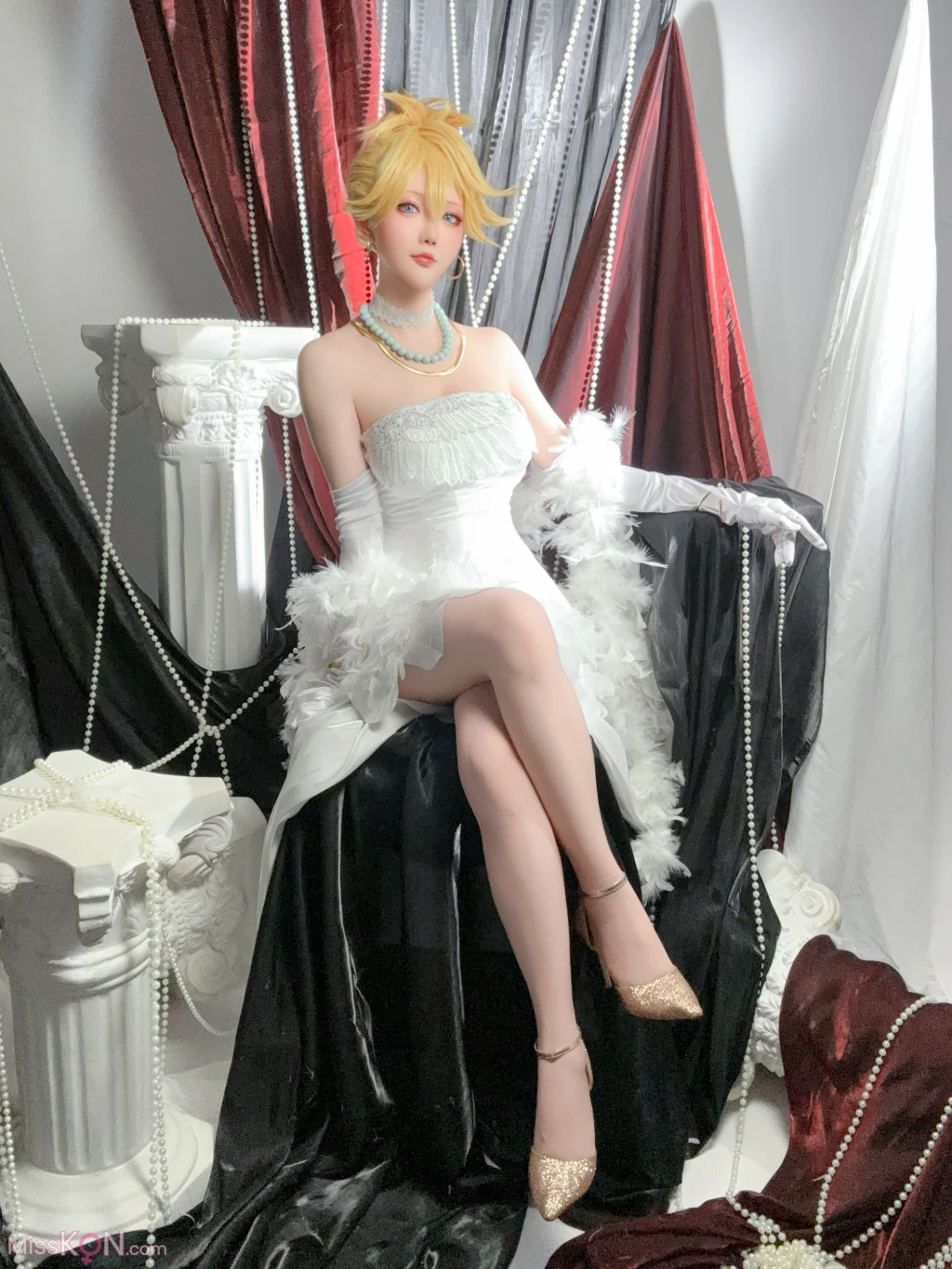 Coser@星之迟迟Hoshilily: 吊带袜天使-潘迪礼服 (45 photos + 1 video) – Page 5