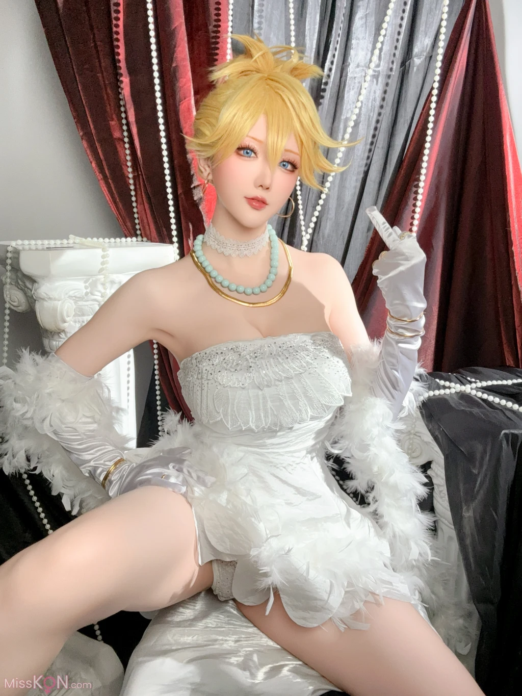 Coser@星之迟迟Hoshilily: 吊带袜天使-潘迪礼服 (45 photos + 1 video) – Page 5