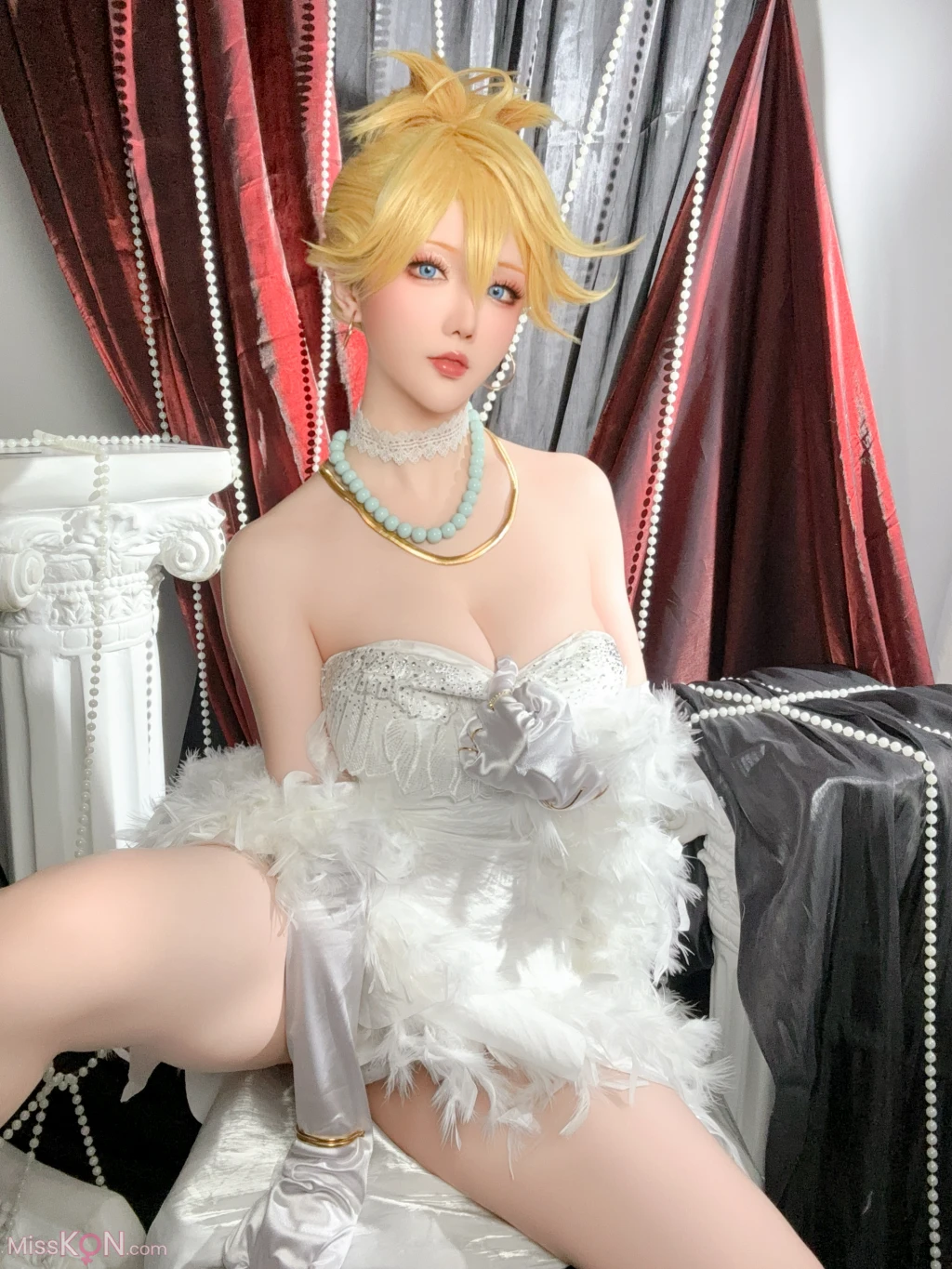 Coser@星之迟迟Hoshilily: 吊带袜天使-潘迪礼服 (45 photos + 1 video) – Page 5