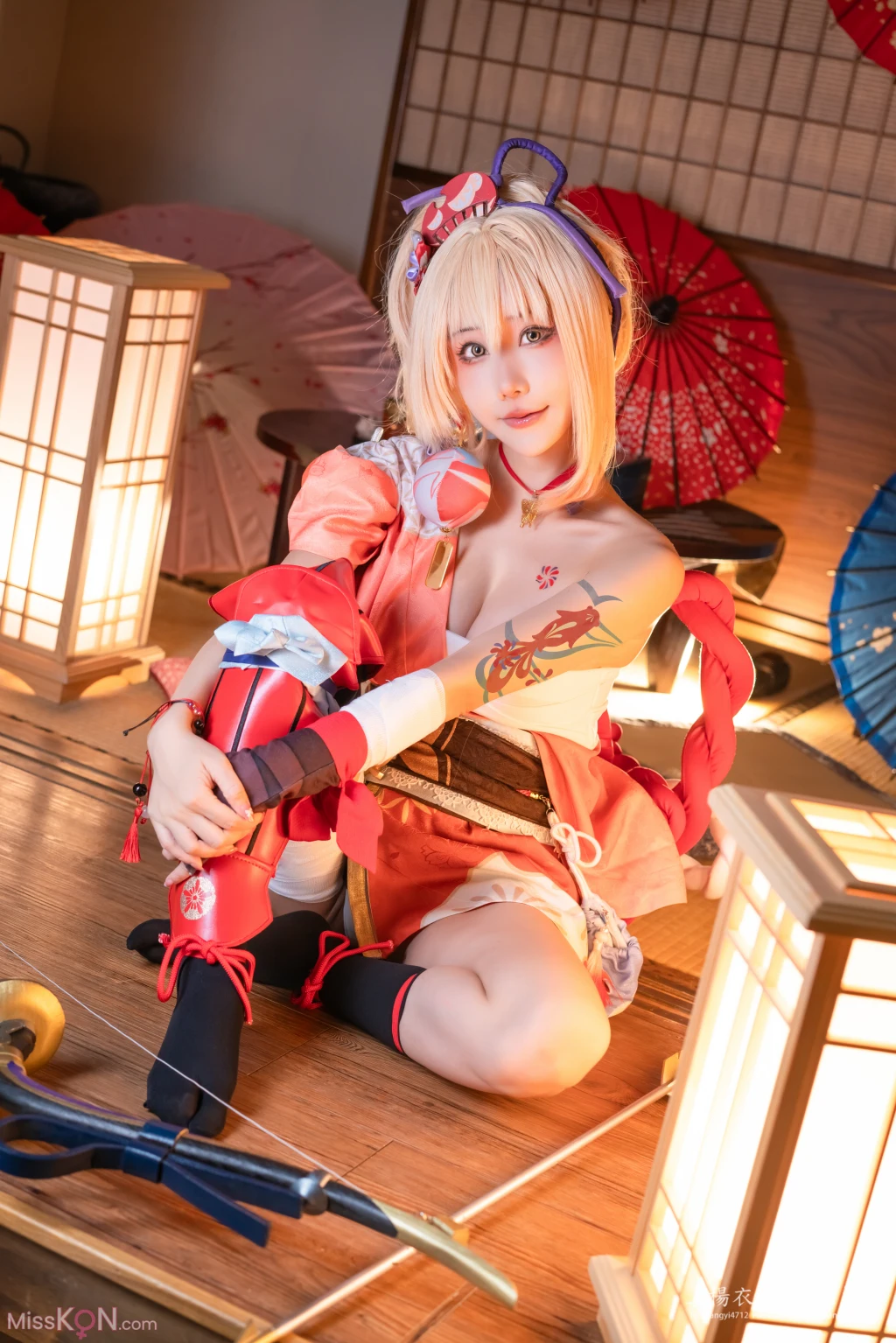 Coser@楊衣Yangyi: Yoimiya (38 photos + 1 video)