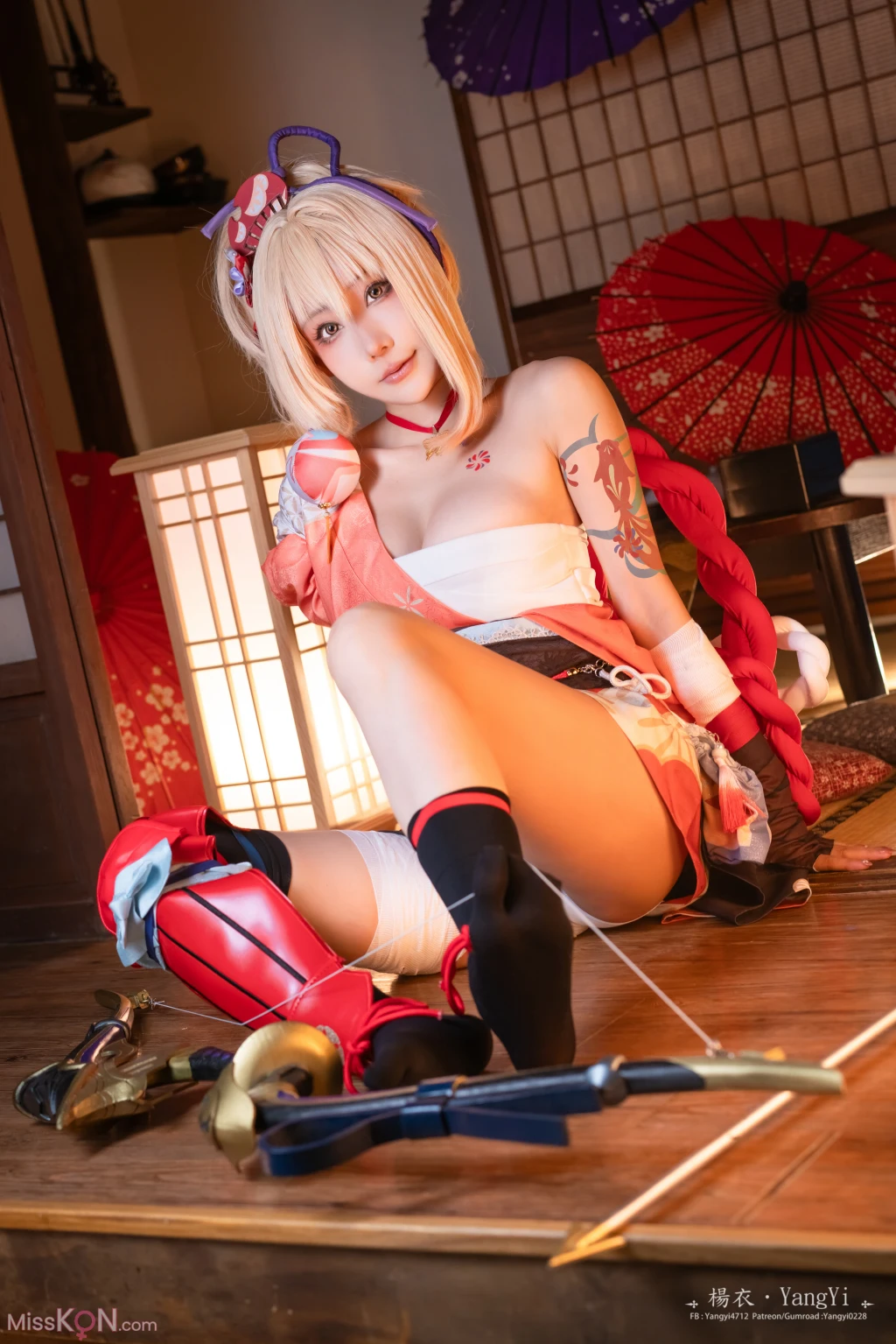 Coser@楊衣Yangyi: Yoimiya (38 photos + 1 video)