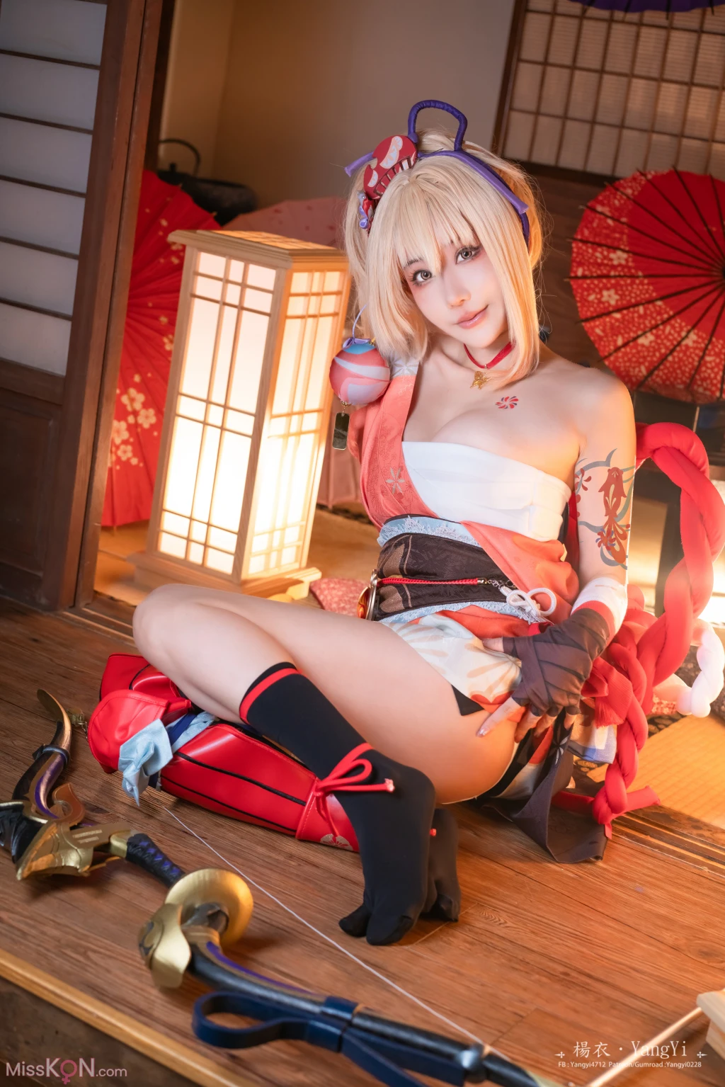 Coser@楊衣Yangyi: Yoimiya (38 photos + 1 video)