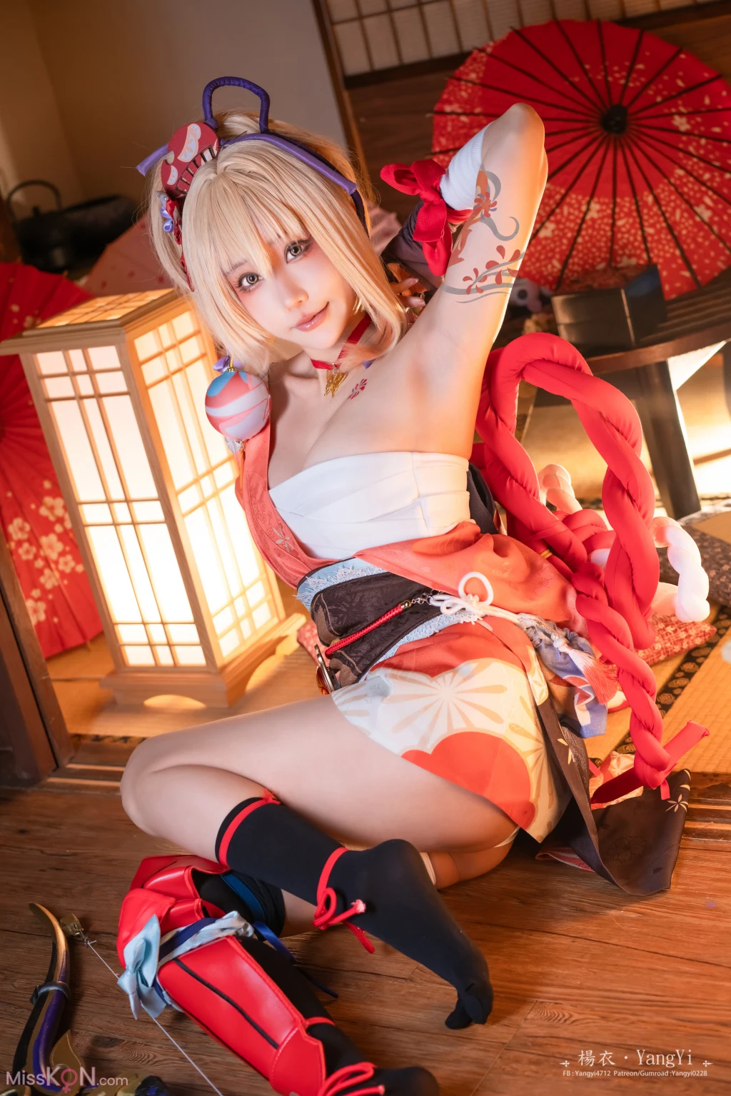 Coser@楊衣Yangyi: Yoimiya (38 photos + 1 video)