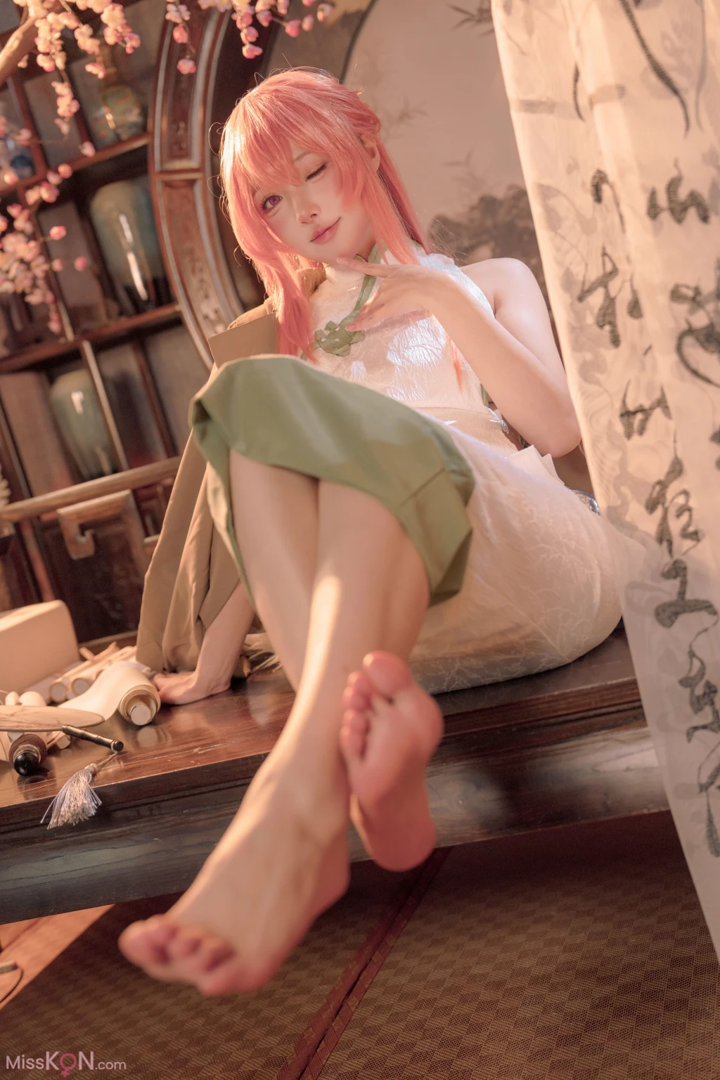 Coser@阿包也是兔娘: 碧蓝航线英仙座旗袍 (30 photos) – Page 3